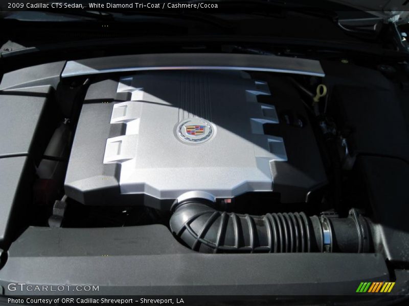 White Diamond Tri-Coat / Cashmere/Cocoa 2009 Cadillac CTS Sedan