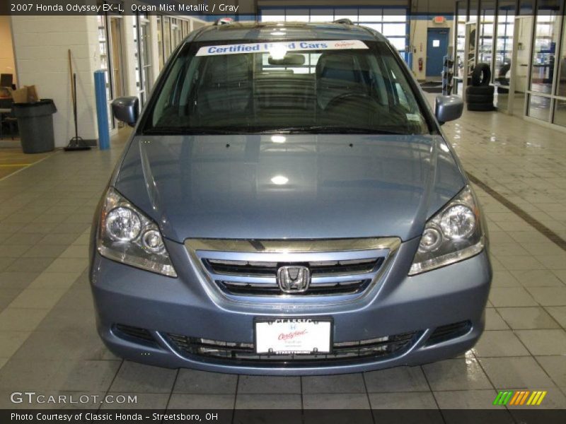 Ocean Mist Metallic / Gray 2007 Honda Odyssey EX-L