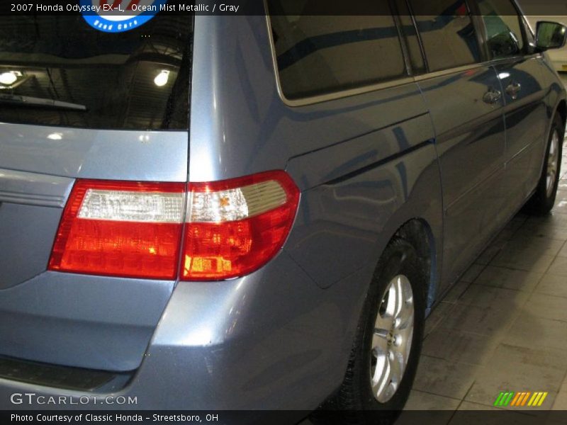 Ocean Mist Metallic / Gray 2007 Honda Odyssey EX-L