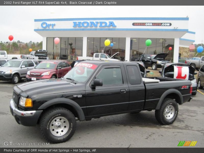 Black Clearcoat / Dark Graphite 2002 Ford Ranger XLT FX4 SuperCab 4x4
