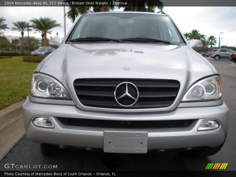 Brilliant Silver Metallic / Charcoal 2004 Mercedes-Benz ML 350 4Matic