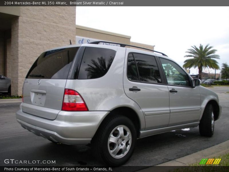 Brilliant Silver Metallic / Charcoal 2004 Mercedes-Benz ML 350 4Matic