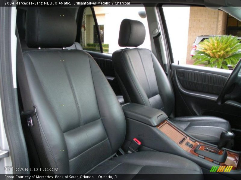 Brilliant Silver Metallic / Charcoal 2004 Mercedes-Benz ML 350 4Matic
