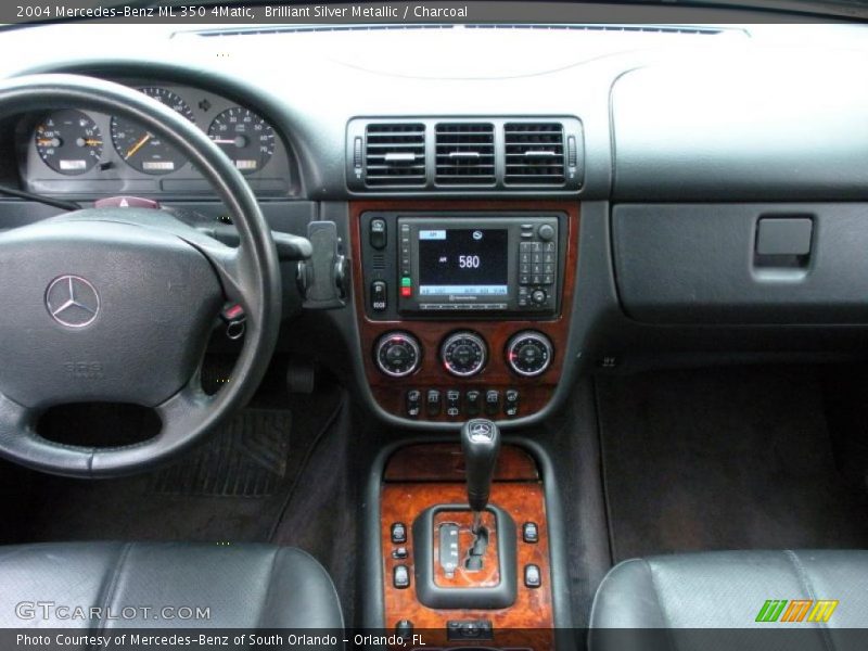Brilliant Silver Metallic / Charcoal 2004 Mercedes-Benz ML 350 4Matic