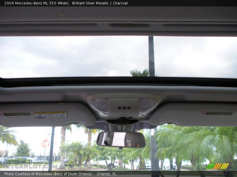 Brilliant Silver Metallic / Charcoal 2004 Mercedes-Benz ML 350 4Matic