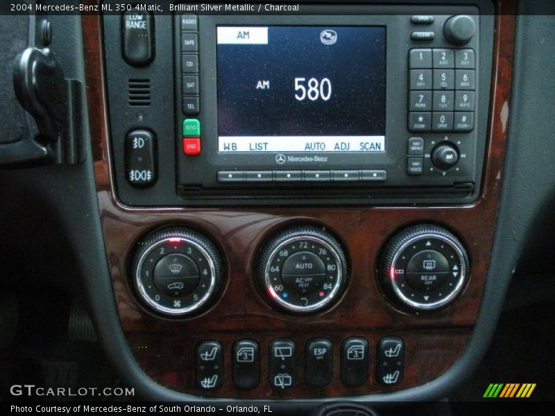 Brilliant Silver Metallic / Charcoal 2004 Mercedes-Benz ML 350 4Matic