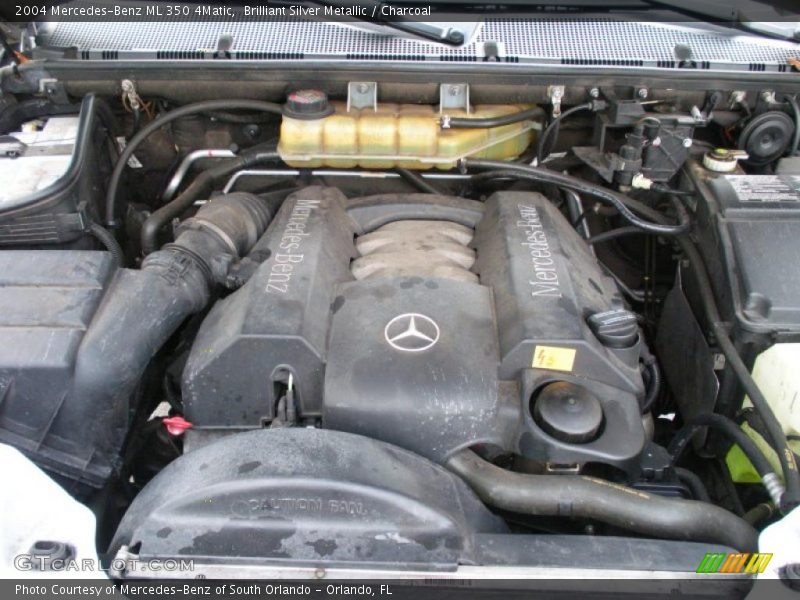 Brilliant Silver Metallic / Charcoal 2004 Mercedes-Benz ML 350 4Matic
