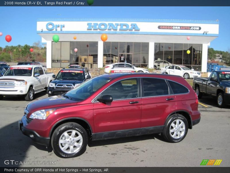 Tango Red Pearl / Gray 2008 Honda CR-V EX