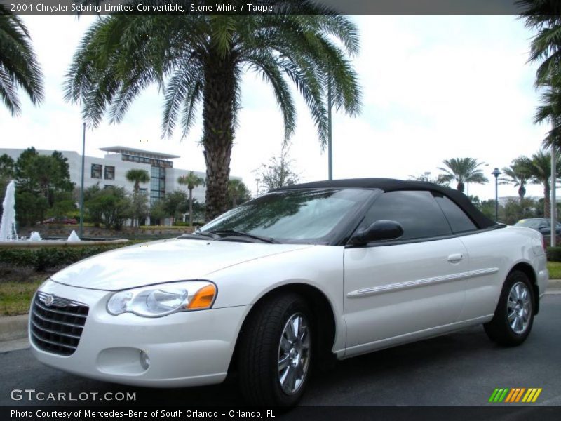 Stone White / Taupe 2004 Chrysler Sebring Limited Convertible
