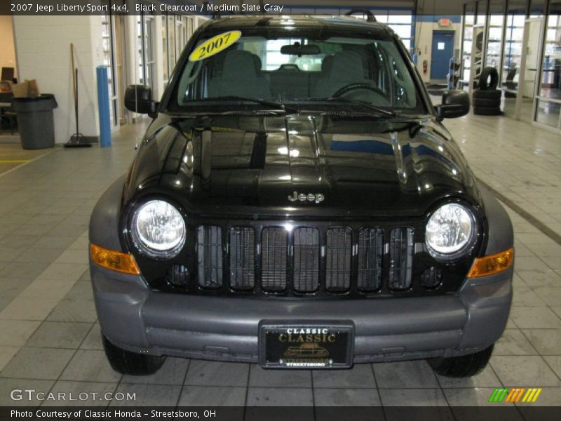 Black Clearcoat / Medium Slate Gray 2007 Jeep Liberty Sport 4x4
