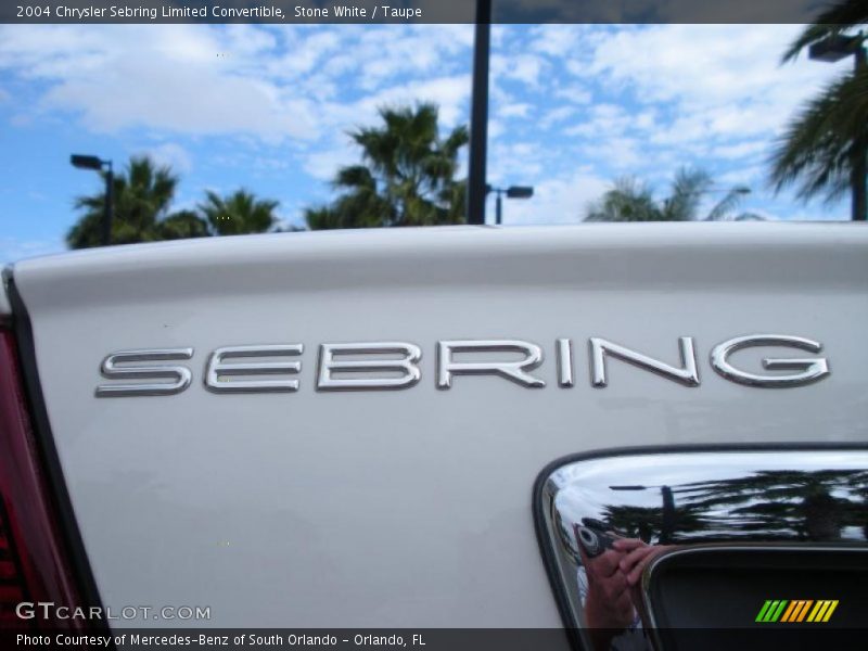 Stone White / Taupe 2004 Chrysler Sebring Limited Convertible