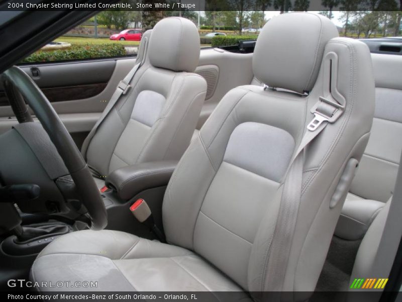 Stone White / Taupe 2004 Chrysler Sebring Limited Convertible
