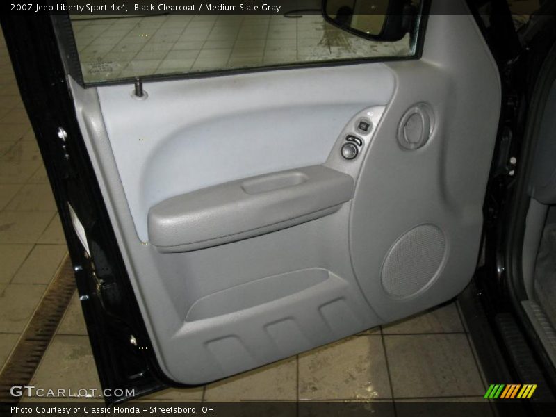 Black Clearcoat / Medium Slate Gray 2007 Jeep Liberty Sport 4x4