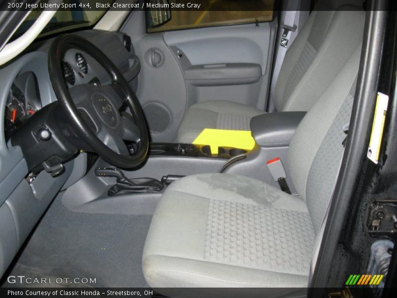 Black Clearcoat / Medium Slate Gray 2007 Jeep Liberty Sport 4x4