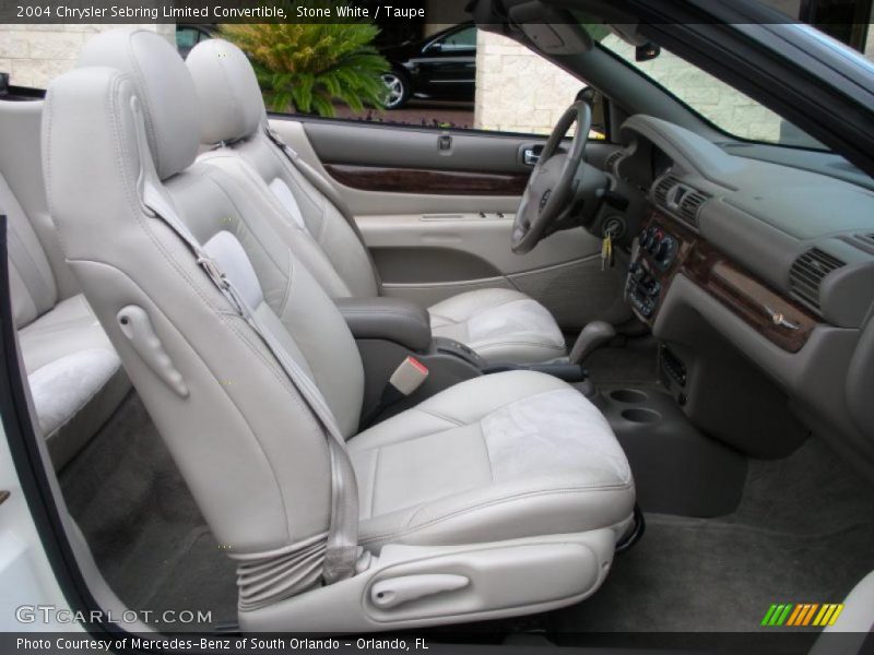Stone White / Taupe 2004 Chrysler Sebring Limited Convertible
