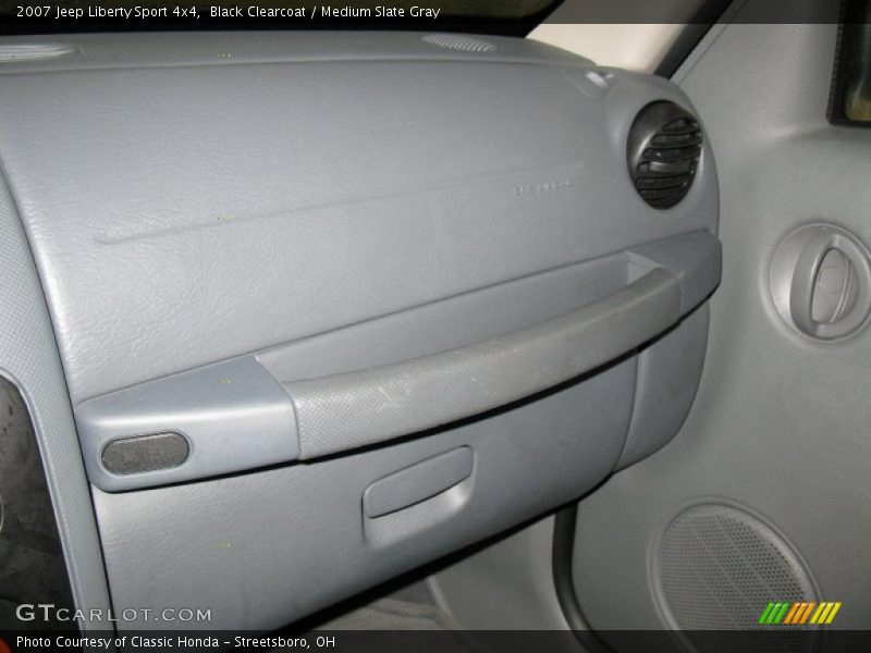 Black Clearcoat / Medium Slate Gray 2007 Jeep Liberty Sport 4x4