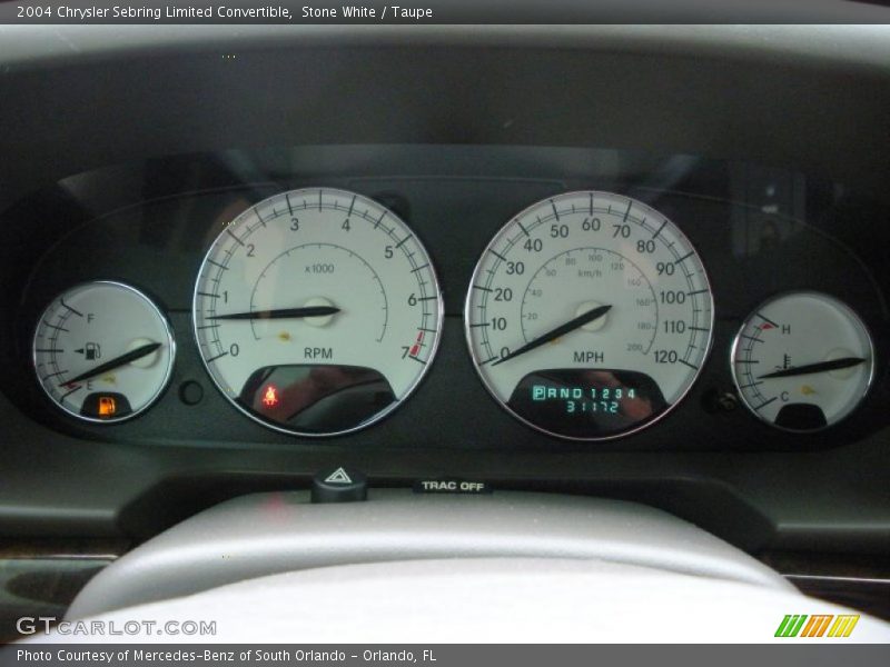 Stone White / Taupe 2004 Chrysler Sebring Limited Convertible