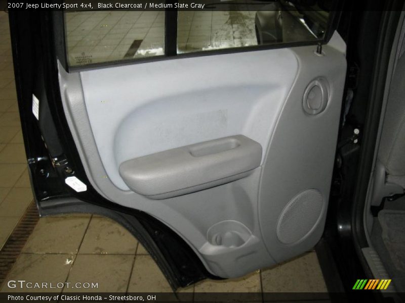 Black Clearcoat / Medium Slate Gray 2007 Jeep Liberty Sport 4x4