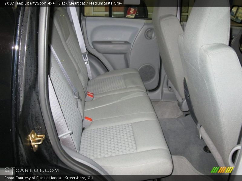 Black Clearcoat / Medium Slate Gray 2007 Jeep Liberty Sport 4x4