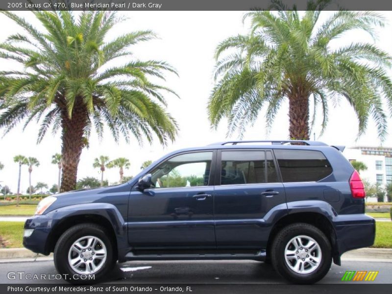 Blue Meridian Pearl / Dark Gray 2005 Lexus GX 470