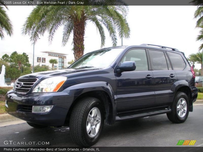 Blue Meridian Pearl / Dark Gray 2005 Lexus GX 470