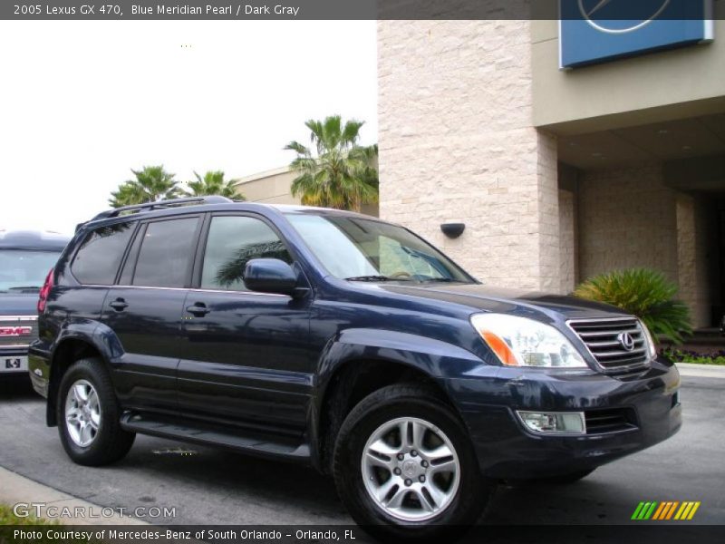 Blue Meridian Pearl / Dark Gray 2005 Lexus GX 470