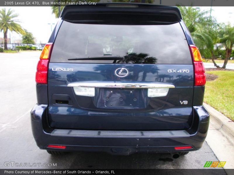 Blue Meridian Pearl / Dark Gray 2005 Lexus GX 470