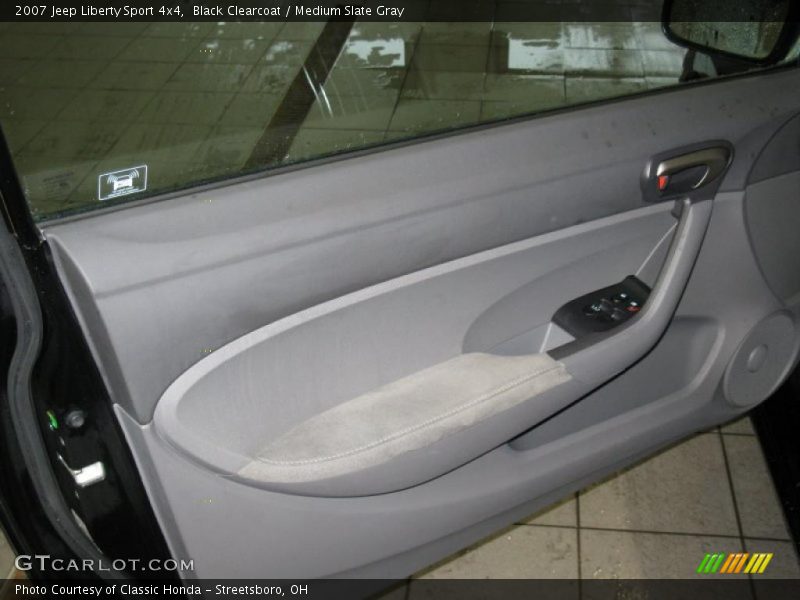 Black Clearcoat / Medium Slate Gray 2007 Jeep Liberty Sport 4x4
