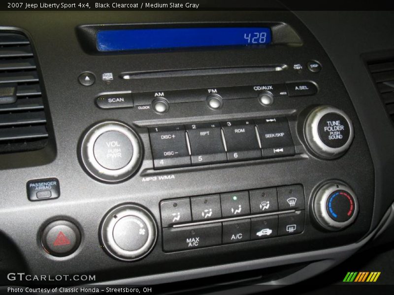 Black Clearcoat / Medium Slate Gray 2007 Jeep Liberty Sport 4x4