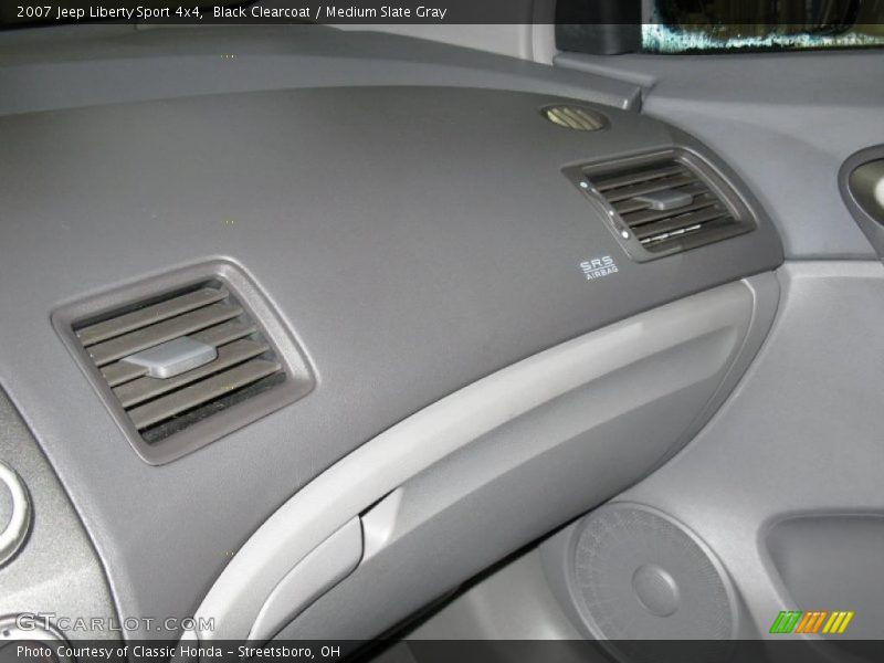 Black Clearcoat / Medium Slate Gray 2007 Jeep Liberty Sport 4x4