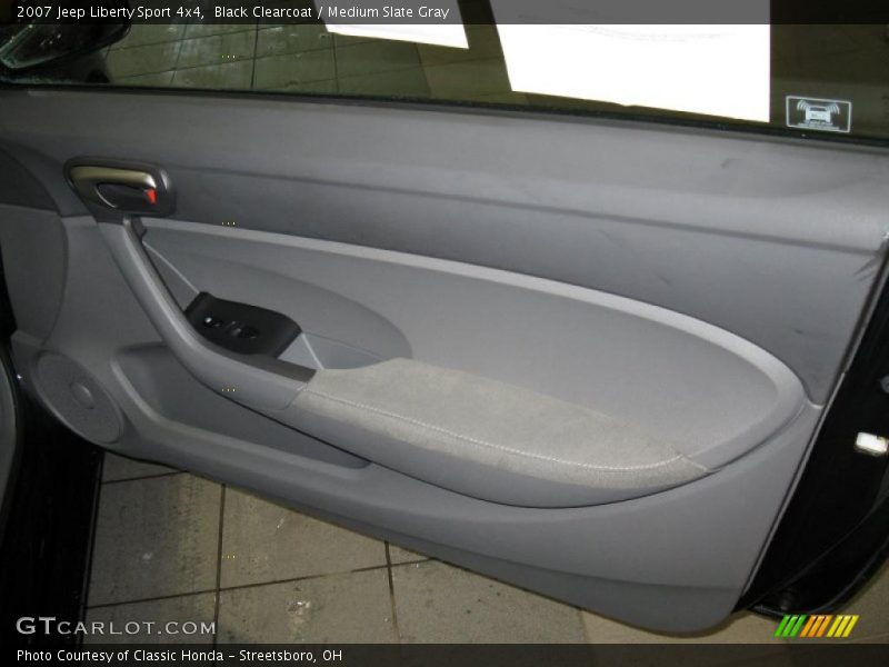 Black Clearcoat / Medium Slate Gray 2007 Jeep Liberty Sport 4x4