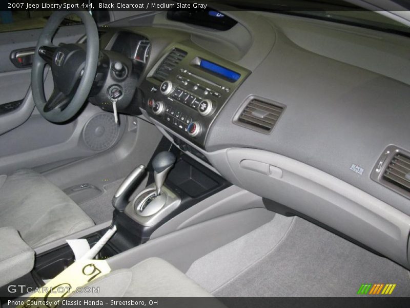 Black Clearcoat / Medium Slate Gray 2007 Jeep Liberty Sport 4x4