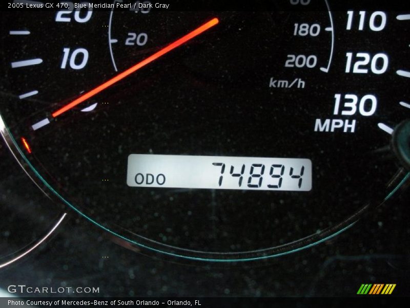 Blue Meridian Pearl / Dark Gray 2005 Lexus GX 470