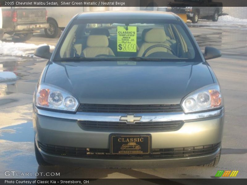 Silver Green Metallic / Neutral Beige 2005 Chevrolet Malibu Sedan