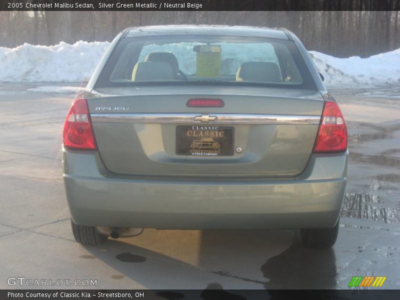 Silver Green Metallic / Neutral Beige 2005 Chevrolet Malibu Sedan