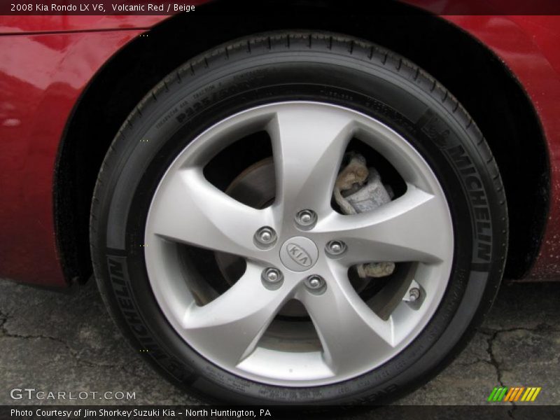 Volcanic Red / Beige 2008 Kia Rondo LX V6