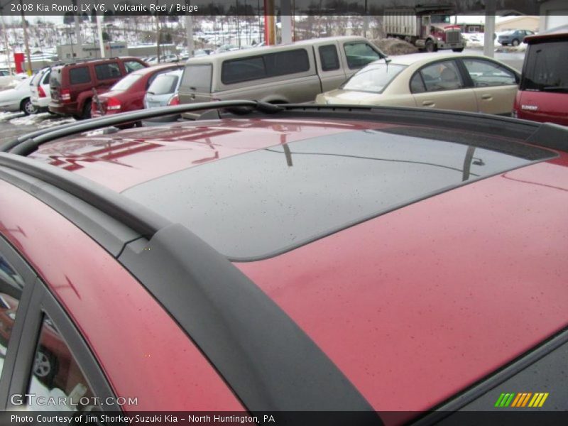 Volcanic Red / Beige 2008 Kia Rondo LX V6
