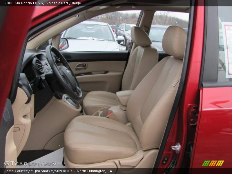 Volcanic Red / Beige 2008 Kia Rondo LX V6
