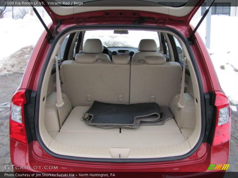 Volcanic Red / Beige 2008 Kia Rondo LX V6