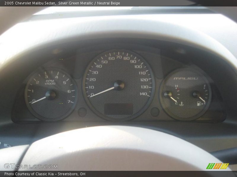 Silver Green Metallic / Neutral Beige 2005 Chevrolet Malibu Sedan