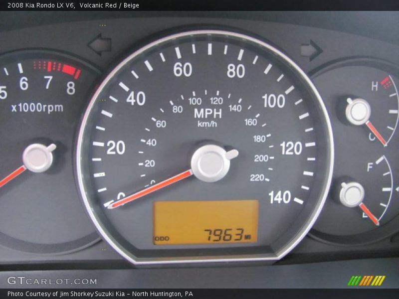 Volcanic Red / Beige 2008 Kia Rondo LX V6