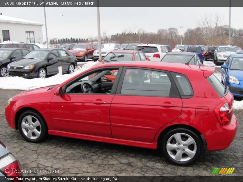 Classic Red / Black 2008 Kia Spectra 5 SX Wagon