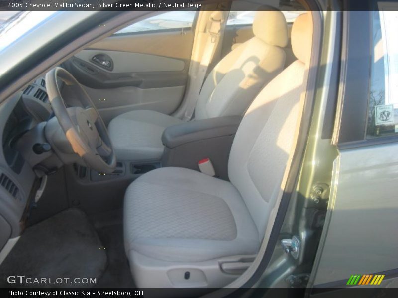 Silver Green Metallic / Neutral Beige 2005 Chevrolet Malibu Sedan