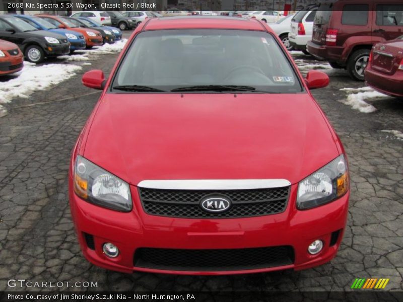 Classic Red / Black 2008 Kia Spectra 5 SX Wagon