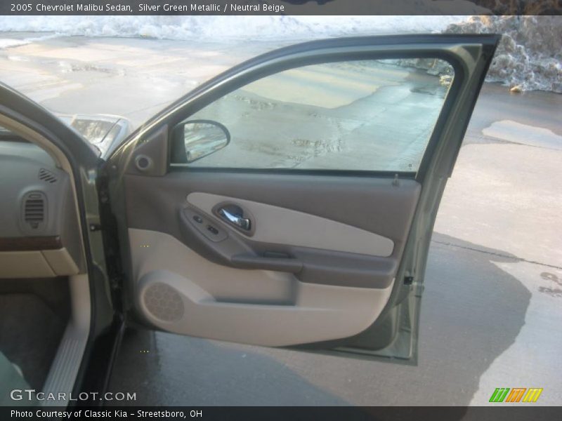 Silver Green Metallic / Neutral Beige 2005 Chevrolet Malibu Sedan