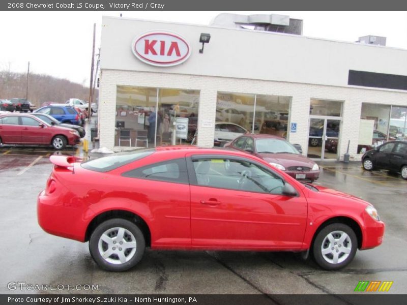 Victory Red / Gray 2008 Chevrolet Cobalt LS Coupe