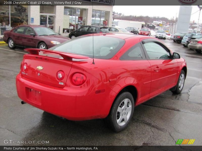 Victory Red / Gray 2008 Chevrolet Cobalt LS Coupe