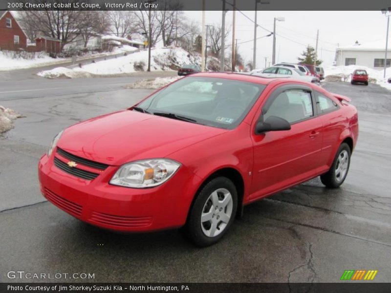 Victory Red / Gray 2008 Chevrolet Cobalt LS Coupe