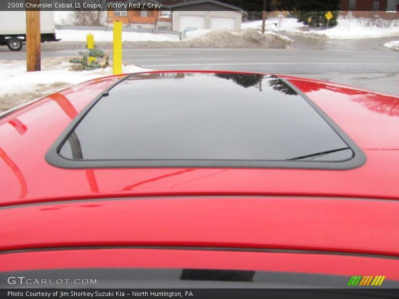 Victory Red / Gray 2008 Chevrolet Cobalt LS Coupe