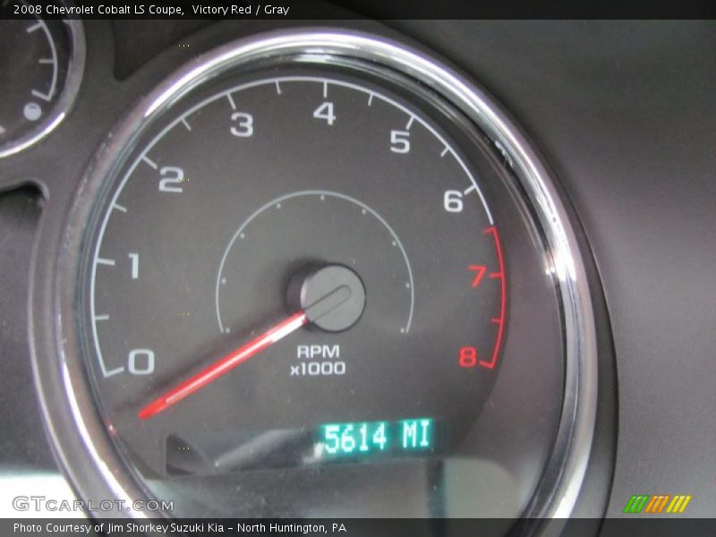 Victory Red / Gray 2008 Chevrolet Cobalt LS Coupe